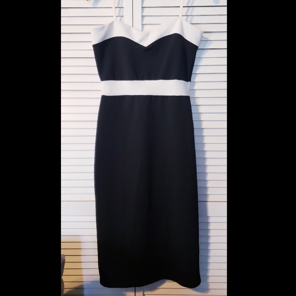 5 for $25! Suzy Shier Bombshell Women Black & White Cocktail